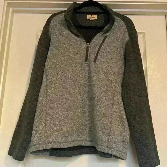 Woolrich Gray 1/4 Zip Ip Sweatshirt - Picture 1 of 6